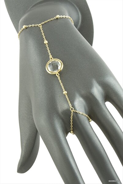 ZERO LAND Zngzrmll Round Stone Luxury Steel (53216) Shahmeran Yellow