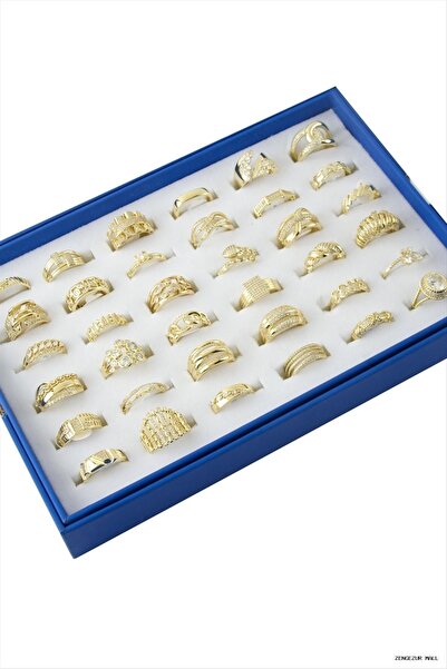 ZERO LAND Zngzrmll Xuping Mixed Luxury Zircon Stone Steel Ring 1 (54217) Piec...