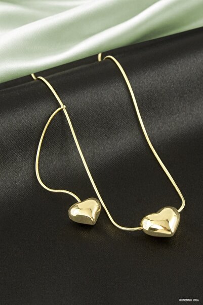 ZERO LAND Zngzrmll Heart Luxury Steel (53246) Necklace Yellow
