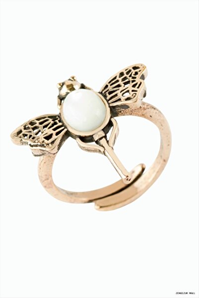 ZERO LAND Zngzrmll Authentic Dragonfly with Natural Stone (54013) Ring