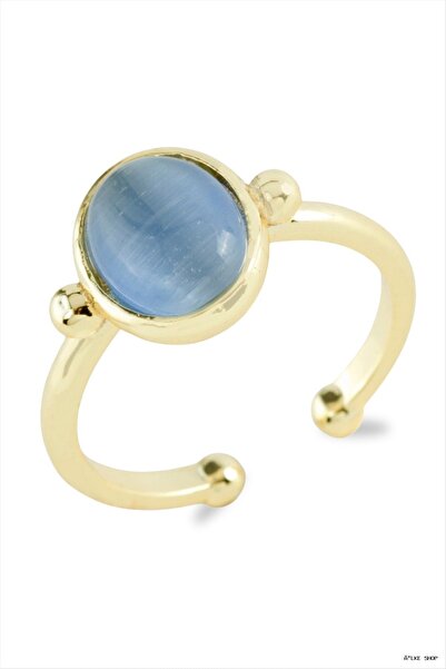 ZERO LAND Ilkestor Oval Glass Stone (63825) Ring Yellow