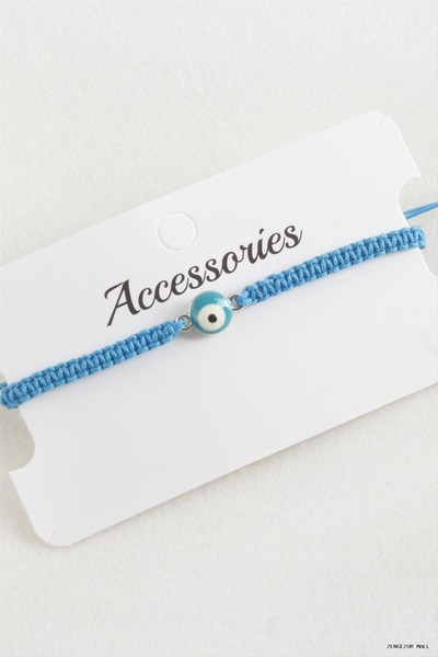 ZERO LAND Zngzrmll Nazar Makrome Braided (54843) Bracelet Blue