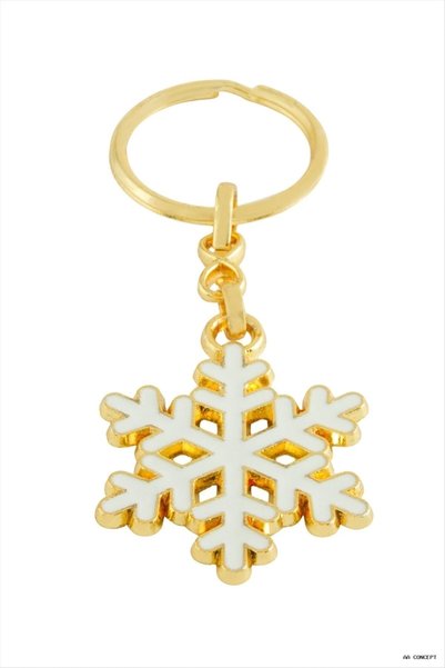 ZERO LAND Concepta Snowflake Enamel (01406) Keychain Yellow
