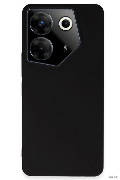 New Face حافظة ILKESTOR Tecno Camon 20 Pro 5G من السيليكون الأول (63321) - أسود