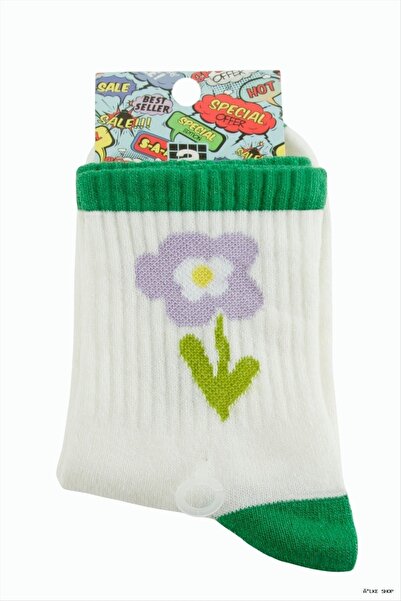 ZERO LAND Ilkestor Papatya College Socks (60039) 8X28 Green