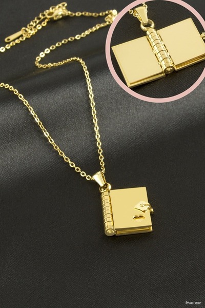 ZERO LAND Ilkestor Heart Notebook Steel (55550) Necklace Yellow