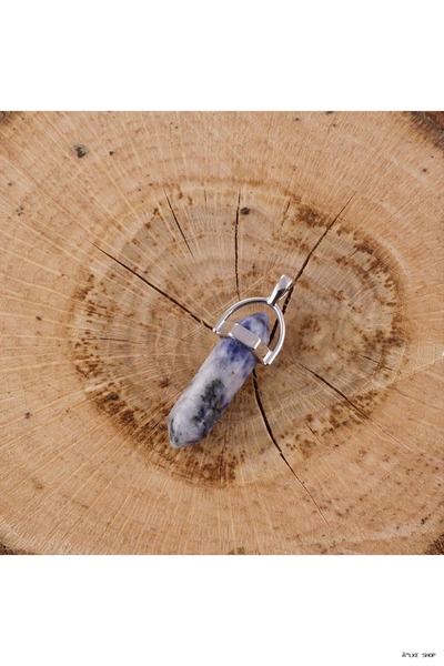 ZERO LAND Ilkestor Sodalite Point Pendant (62454) Blue Tip