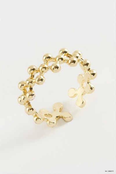 ZERO LAND Concepta Zikzak Top Metal (04227) Ring Yellow