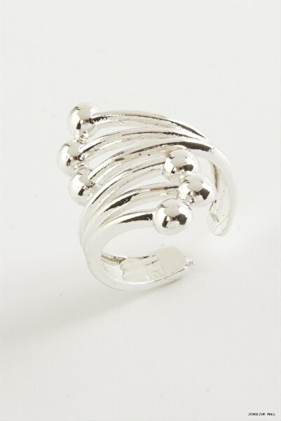 ZERO LAND Zngzrmll Flower Metal Ring (60531) Silver Color