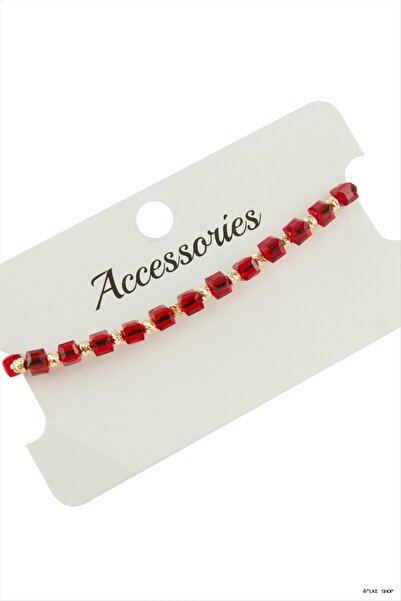 ZERO LAND Ilkestor Cube Crystal (60208) Bracelet Red