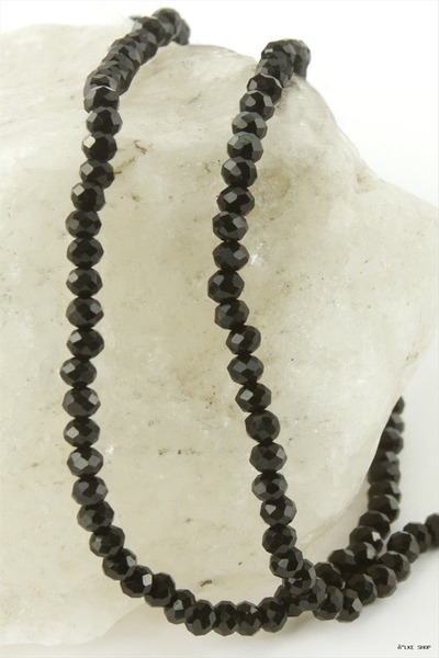 ZERO LAND Ilkestor Colorful Crystal String Stone 4 (60342) mm Black