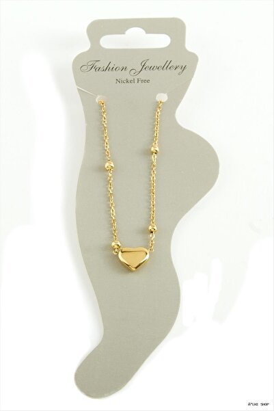 ZERO LAND Ilkestor Heart Luxury Steel (62157) Anklet Yellow