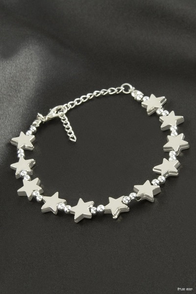ZERO LAND Ilkestor Star Metal Bracelet (55438) Silver Color