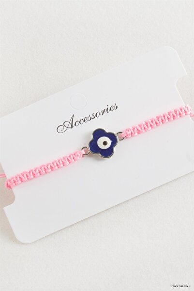 ZERO LAND Zngzrmll Floral Macrame Braided (54928) Bracelet Pink