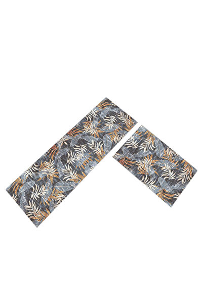 HALAMODO 2 PCS Leaves Kitchen Rugs Set,Plant Floor Mats Home Decor, Anti Fati...