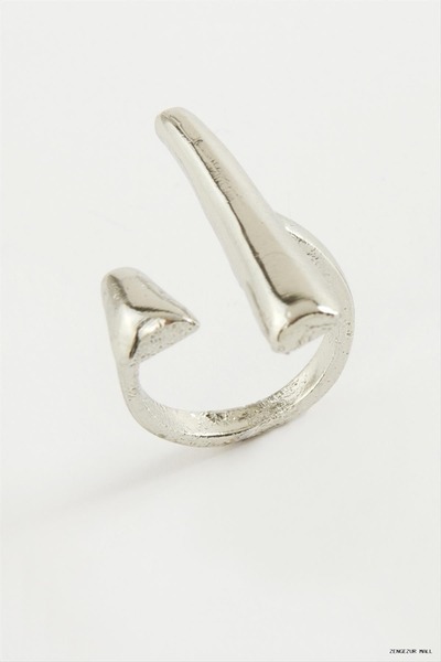 ZERO LAND Zngzrmll Bar Metal Ring (60324) Silver Color