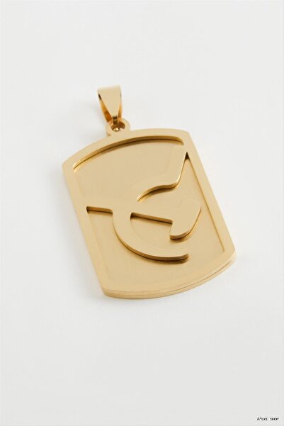 ZERO LAND Ilkestor Arrow Bow Steel Pendant 2.5X4 (71816) cm Yellow