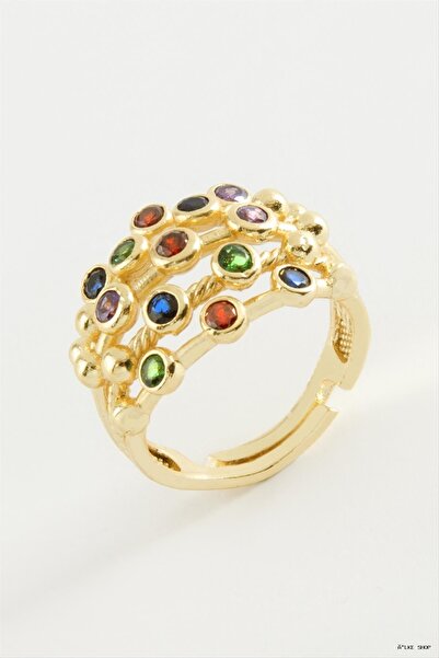 ZERO LAND Ilkestor Dotted Stone (70915) Ring Yellow