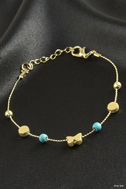 ZERO LAND Ilkestor Mixed Turquoise Beads (64812) Bracelet Yellow