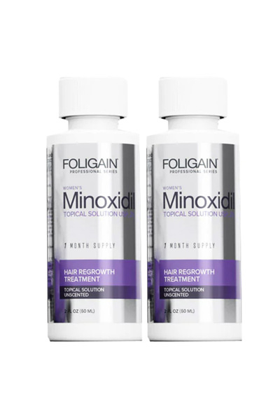 FOLIGAIN Set soluție pentru creșterea părului, Minoxidil 2%, Pipetă inclusă, ...