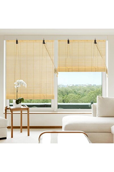 ÖZDİLEKDEKOR BAMBU STOR PERDE NATURAL 180 CM UZUNLUK