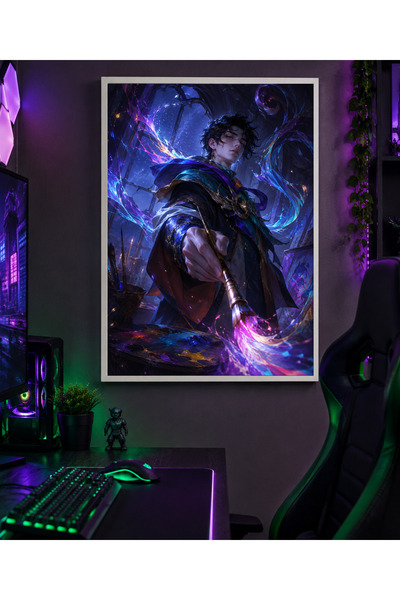 Miutic Print Studio Tablou Gaming League of Legends – Hwei, Artistul Magic al...