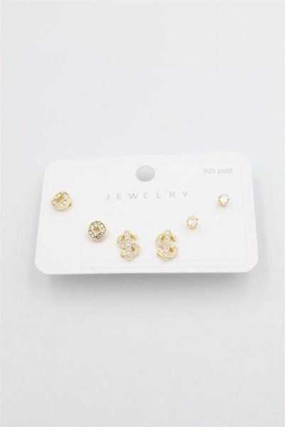 Ethab Ticaret Glb-stl41414 multi-set earrings - gold