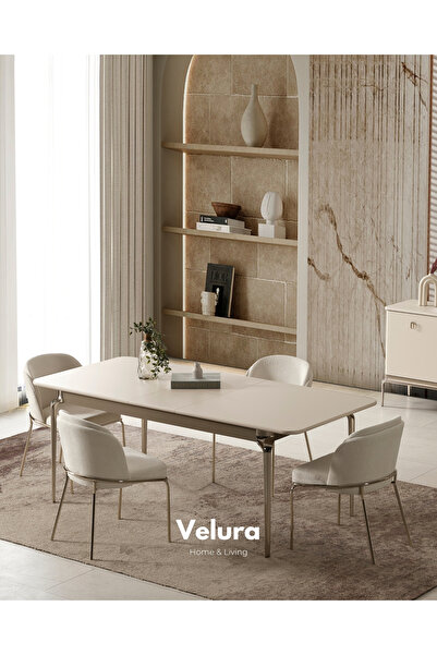 Velura Home & Living İmza Yemek Masası & Mutfak Masası - 4 Sandalye