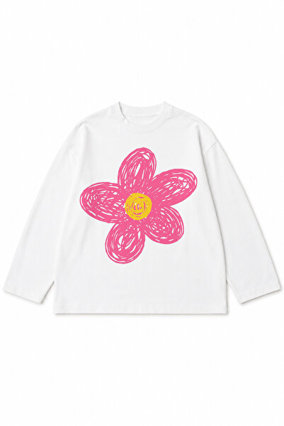 c.c.l. coccolin kids baby clup Girl's Oversize Floral Printed Long Sleeve T-S...
