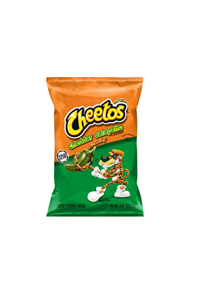 Cheetos Crunchy Cheddar Jalapeno Flavored Snacks, Made With Real Cheese, 8 Oz...