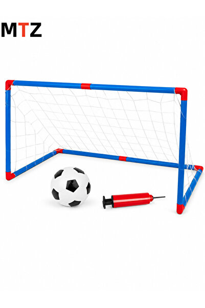 mtz Kids Soccer Goal Set, 118 × 62 × 54 cm Football Goal Net with Inflatable ...