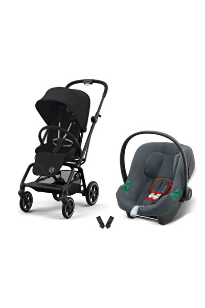 Cybex Eezy S Twist+2 Travel Sistem | Magic Black & Aton Steel Grey
