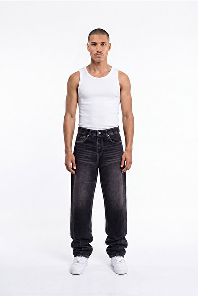 Machinist Men's Relax Baggy Jean Trousers Black
