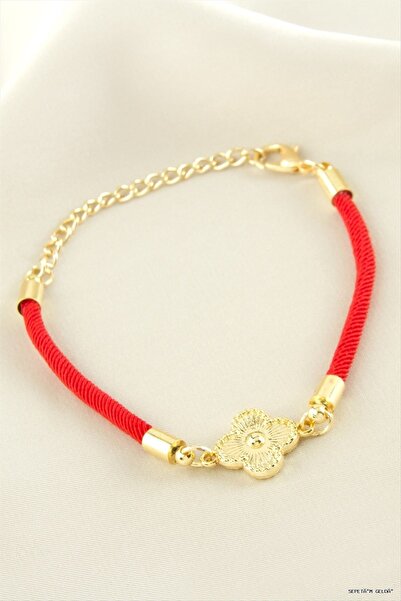 ZERO LAND Spt-Gld Flower Luxury String (123919) Bracelet Yellow