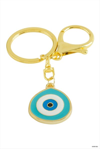 ZERO LAND Stbrycel Nazar Calı Mineli Metal (103509) Keychain Turquoise