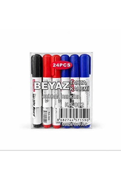 FREE PALACE U-4 Yüksek Kaliteli Yuvarlak Uçlu Beyaz Tahta Kalemi – Kolay Sili...