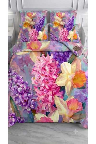 Elmas Dizayn Special Design Brand 240*260 cm Double Duvet Cover Set Organic S...