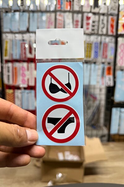 Yalıgraf Reklam Tabela Riding with Underwear Is Prohibited Motor Sticker Car ...
