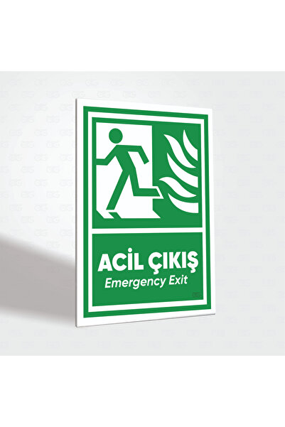5mm A5 Acil Çıkş Levhası (PVC)
