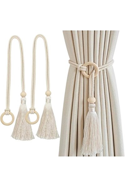 Morvena Picks Suporturi pentru perdele — Bej — Accesorii pentru perdele — Fun...