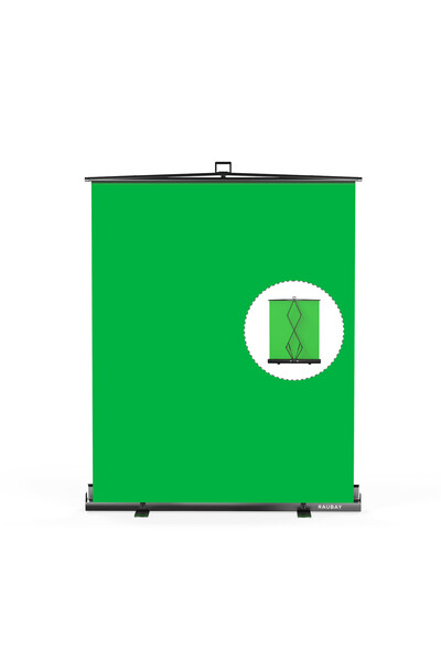 OEM Retractable Photo-Video Background Type Green Screen RAUBAY CXS1520, 152 ...