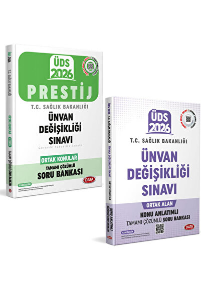 Data Yayınları 2026 ÜDS Sağlık Bakanlığı Ünvan Değişikliği Sınavı Ortak Konul...