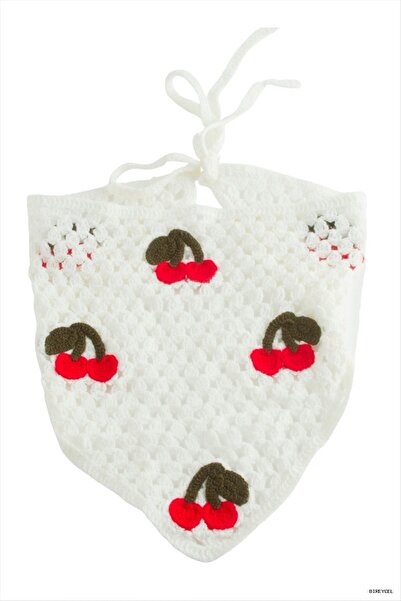 ZERO LAND Stbrycel Cherry Knitted Bohemian (102006) Bandana Cream