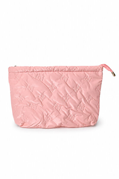 YOYOSO Butterfly Patterned Cluch Makeup Bag Pink