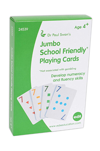 Edx Education Edx Jumbo School Friendly Playing Cards