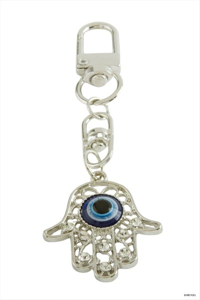 ZERO LAND Stbrycel Fatma Ana Eli Stone Keychain with Evil Eye Stone Keychain ...