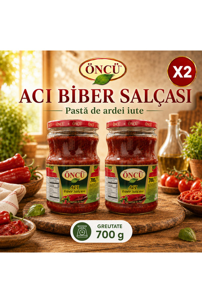 Öncü Öncü Hot Pepper Paste, Set 2 x 700 g