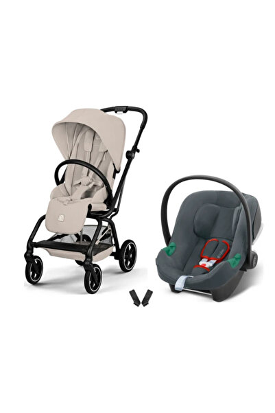 Cybex Eezy S Twist+2 Travel Sistem | Dune Grey & Aton Steel Grey