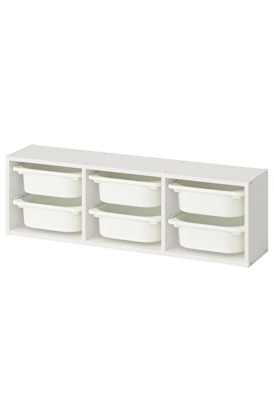 OEM Depozitare suspendată 99x21x30 cm alb/alb TROFAST TROFAST combinatii