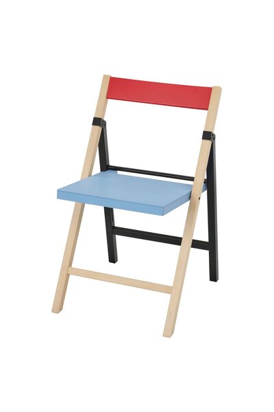 OEM Scaun pliant mesteacăn albastru/negru roşu IKEA PS 2026 Scaune pliante